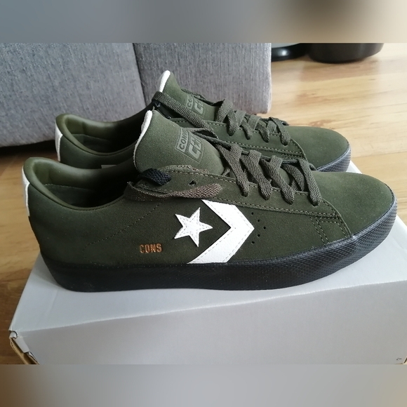 Converse Vulc Pro Size 8 Men Olive Green. New With Box. - Picture 5 of 10